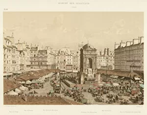 Marche des Innocents, 1855 (colour litho)
