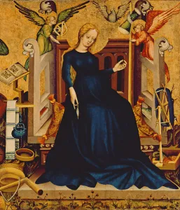 Maria Gravida, fragment of a panel from Nemetujvar, 1409 (egg tempera on panel) Maria Gravida, fragment of a panel from Nemetujvar, 1409 (egg tempera on panel)