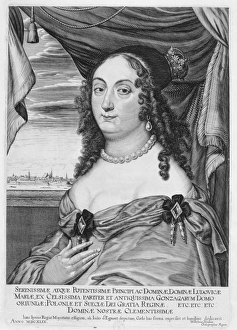 Maria Ludwiga Gonzaga (1611-67) Queen of Poland, 1649 (engraving) Maria Ludwiga Gonzaga (1611-67) Queen of Poland, 1649 (engraving)