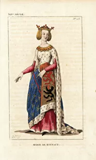 Coat Of Arm Gallery: Marie de Hainaut, Mary of Avesnes, wife of Louis I, Duke of Bourbon, 1280-1354