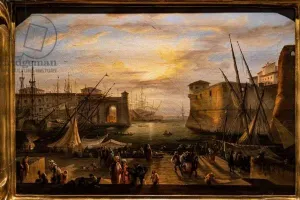 The Marina of Livorno and the Medici Fortress in the background, 1840 (oil on canvas) The Marina of Livorno and the Medici Fortress in the background, 1840 (oil on canvas)