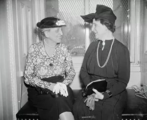 Americhe Gallery: Marion Glass Banister and Nellie Tayloe Ross, 1938 (b/w photo)