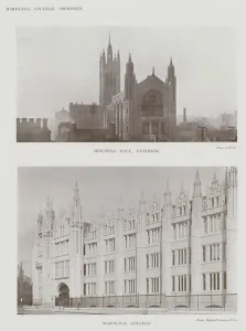 Marischal College, Aberdeen, Mitchell Hall, Exterior (b/w photo) Marischal College, Aberdeen, Mitchell Hall, Exterior (b/w photo)