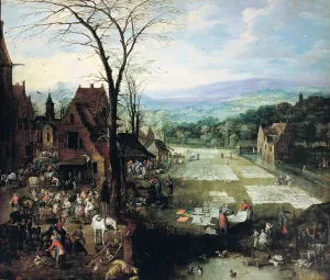 Market and Bleaching Ground, 1620-22 (oil on canvas) Market and Bleaching Ground, 1620-22 (oil on canvas)