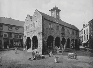 Market Hall, and Kyrle's House, Ross (b/w photo) Market Hall, and Kyrle's House, Ross (b/w photo)