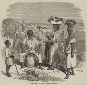 The Market in Nassau, New Providence (engraving)