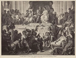 Macedonia Gallery: Marriage of Alexander the Great and Stateira II in Susa, Persia, 324 BC (engraving)