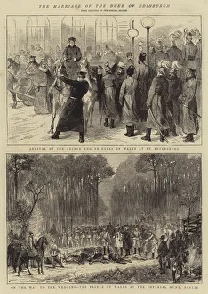 Duke Of Edinburgh Gallery: The Marriage of the Duke of Edinburgh (engraving)