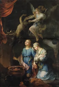 The Marriage of Tobias and Sarah. The First Night, 1733 (oil on canvas) The Marriage of Tobias and Sarah. The First Night, 1733 (oil on canvas)