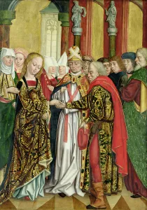 Marriage of the Virgin, from the Dome Altar, 1499 (tempera on panel) Marriage of the Virgin, from the Dome Altar, 1499 (tempera on panel)