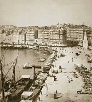 Architecture - France - Photograph Gallery: Marseille, 20th October 1887 (b / w photo)
