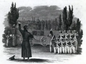 Marshal Ney shot himself giving the word of command, published by Thomas Kelly, 1816 Marshal Ney shot himself giving the word of command, published by Thomas Kelly, 1816