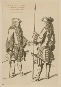 Marshal of Tallard and Mr Laubanie at camp before the Battle of Landau, November 1703 (engraving) Marshal of Tallard and Mr Laubanie at camp before the Battle of Landau, November 1703 (engraving)