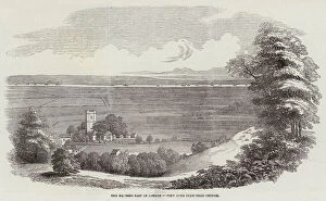 The Marshes East of London, View over Plumstead Church (engraving)