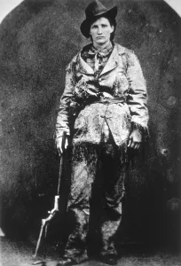 Ｃalamty jern U Ｓ Ａ Calamity Jane was born on May 1, 1852. This side-by-side