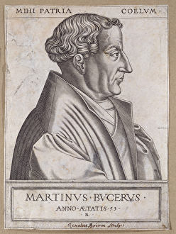 Martin Bucer (1491-1551) at the age of 53 (engraving) Martin Bucer (1491-1551) at the age of 53 (engraving)