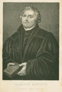 Martin Luther, lithograph by James Weber (c.1824-86), c.1850 (litho) Martin Luther, lithograph by James Weber (c.1824-86), c.1850 (litho)