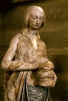 Images Dated 12th May 2008: Mary Magdalene, late 15th century (polychrone stone) (see also 248112, 252685, 252686)