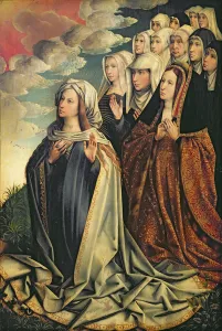 Mary the Mediator with Joanna the Mad (1479-1555) and her entourage, right hand panel Mary the Mediator with Joanna the Mad (1479-1555) and her entourage, right hand panel