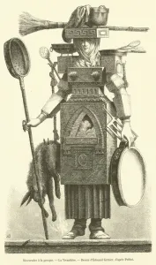 Robotics Gallery: Mascarades a la grecque, La Vivandiere (engraving)
