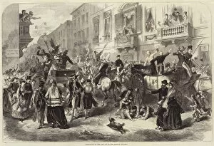 Masquerade on the Last Day of the Carnival at Genoa (engraving)