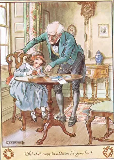 The Maths Lesson, illustration from The Cuckoo Clock by Mrs Molesworth The Maths Lesson, illustration from The Cuckoo Clock by Mrs Molesworth