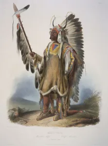 Mato-Tope, a Mandan chief, engraved by J. Hurliman, published in 1839 (aquatint) Mato-Tope, a Mandan chief, engraved by J. Hurliman, published in 1839 (aquatint)