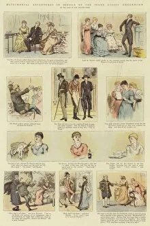 Matrimonial Adventures in London of the Three Misses Greenhorn (colour litho)