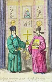 Dutch School Gallery: Matteo Ricci (1552-1610) and another Christian missionary to China, from China