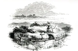 Mausoleo on the Montarozzi (engraving) (b/w photo) Mausoleo on the Montarozzi (engraving) (b/w photo)
