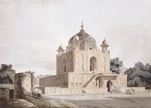 The Mausoleum of Sultan Parviz, Near Allahabad (pencil, pen and black ink, w/c) The Mausoleum of Sultan Parviz, Near Allahabad (pencil, pen and black ink, w/c)
