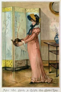 May You Have A Quite Too Happy Time, Victorian Christmas Card May You Have A Quite Too Happy Time, Victorian Christmas Card