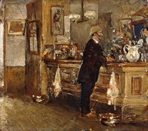 Impressionist Art Collection: McSorleys Bar, (oil on panel)