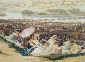 The Meadow of San Isidro (detail of a group with a parasol), 1788 (oil on canvas) The Meadow of San Isidro (detail of a group with a parasol), 1788 (oil on canvas)
