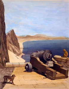 The Mediterranean Battery, Gibraltar, print made by TC Dibdin The Mediterranean Battery, Gibraltar, print made by TC Dibdin