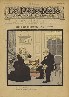 Medor est condamne. Illustration for Le Pele-Mele, 1902 (colour litho) Medor est condamne. Illustration for Le Pele-Mele, 1902 (colour litho)