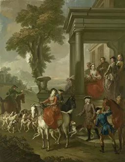 Huntsmen Gallery: The Meet, 1743 (oil on canvas)