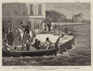 Meeting of the Ambassadors of the Great Powers at the French Embassy at Therapia, on the Bosphorus (engraving)