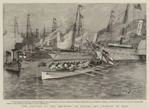 The Meeting of the Emperors of Russia and Germany at Kiel (engraving) The Meeting of the Emperors of Russia and Germany at Kiel (engraving)