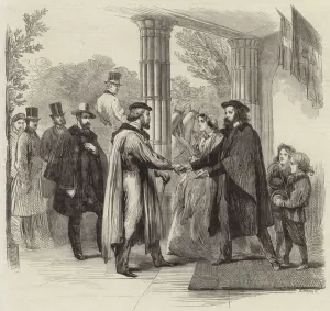 The meeting of Garibaldi and Tennyson (engraving) The meeting of Garibaldi and Tennyson (engraving)