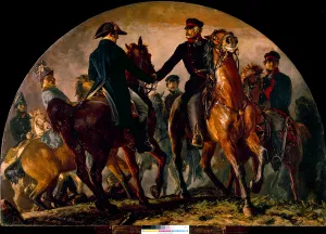 Meeting of Gebhard Leberecht von Blucher (1742-1819) and Arthur Wellesley Wellington Meeting of Gebhard Leberecht von Blucher (1742-1819) and Arthur Wellesley Wellington