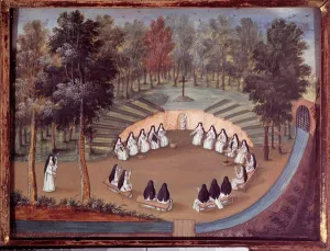 Meeting of nuns at Port Royal des Champs (Port Royal des Champs Meeting of nuns at Port Royal des Champs (Port Royal des Champs
