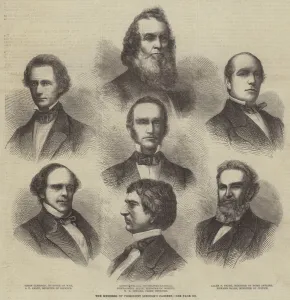 The Members of President Lincoln's Cabinet (engraving) The Members of President Lincoln's Cabinet (engraving)