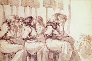 Members of the revolutionary committee of the Red Bonnet faction, late 18th century Members of the revolutionary committee of the Red Bonnet faction, late 18th century