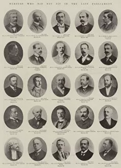 Westbury Gallery: Members who did not sit in the Last Parliament (b / w photo)