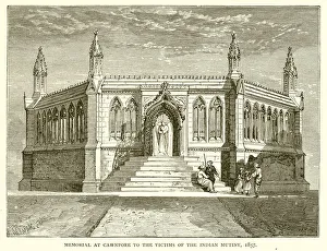 Memorial at Cawnpore to the Victims of the Indian Mutiny, 1857 (engraving) Memorial at Cawnpore to the Victims of the Indian Mutiny, 1857 (engraving)