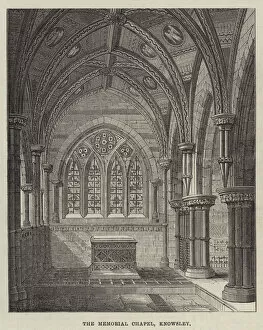 Knowsley Gallery: The Memorial Chapel, Knowsley (engraving)