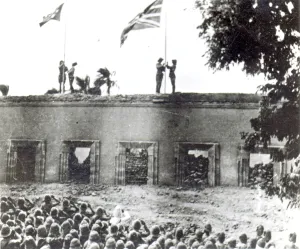 Memorial Service for General Charles George Gordon, Khartoum, September 4 1898 (b/w Memorial Service for General Charles George Gordon, Khartoum, September 4 1898 (b/w