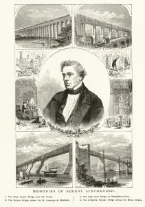 Boys Own Gallery: Memories of Robert Stephenson (engraving)