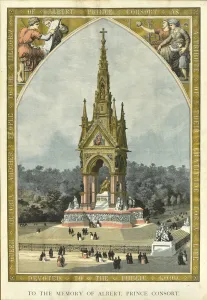 To the Memory of Albert, Prince Consort (Albert Memorial), c.1872 (coloured lithograph) To the Memory of Albert, Prince Consort (Albert Memorial), c.1872 (coloured lithograph)